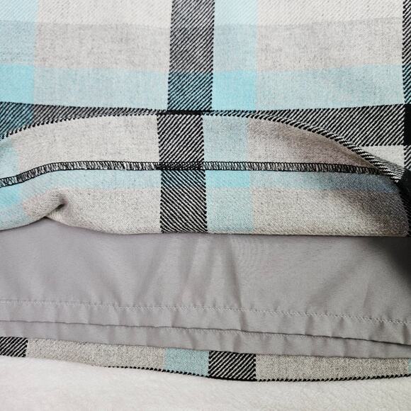 Talbots Wool Blend Plaid Blue Gray Academia Preppy School Girl Size 4 Petite - Picture 3 of 8